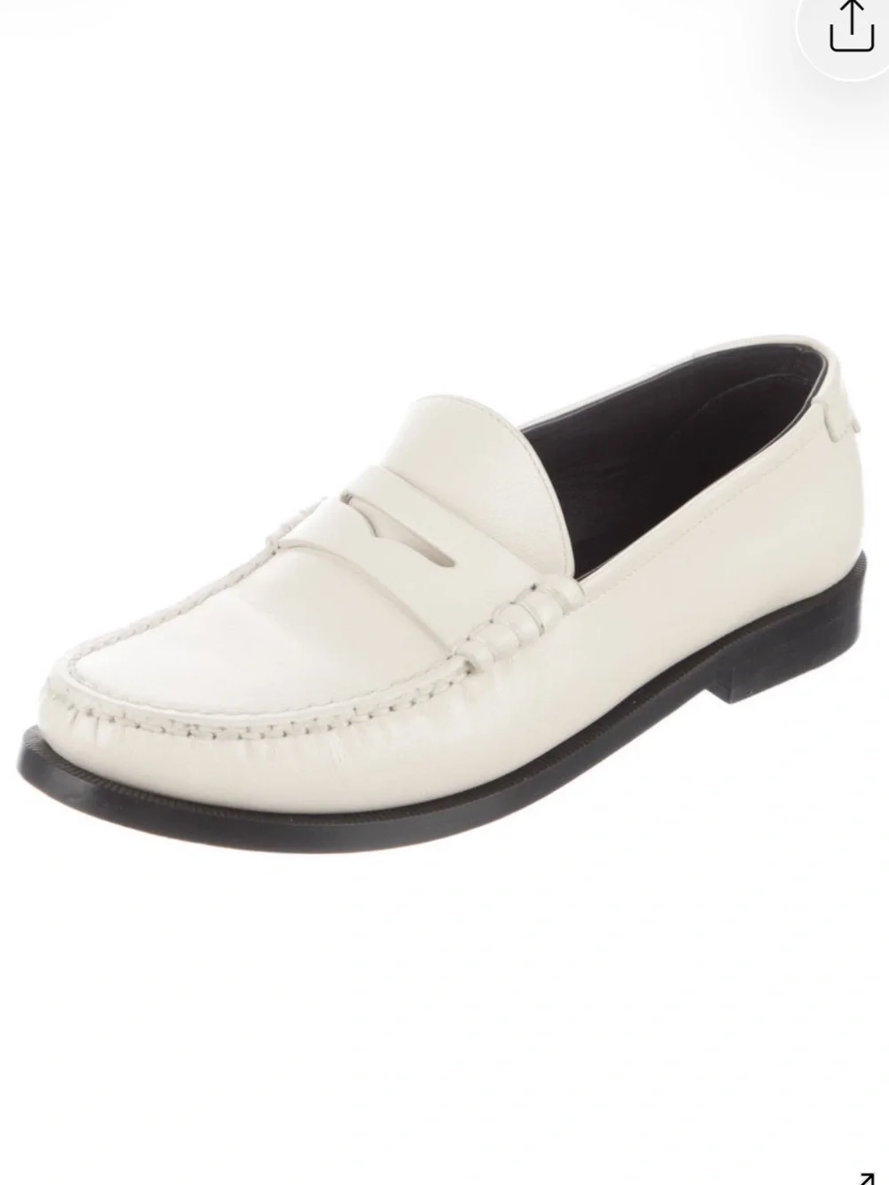 Saint Laurent Le Loafer Cream
